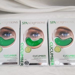 3 Boxes Spa Scriptions Cucumber Under Eye Pads